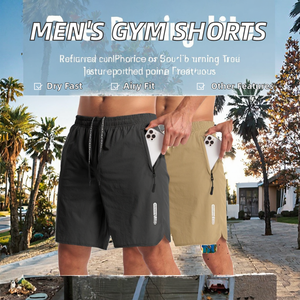 <b>Men's</b> Casual Style High Quality Gym Workout Fitness <b>Shorts</b> Quick Dry Breathable Training <b>Jogging</b> with Custom Logo - Product Image 3