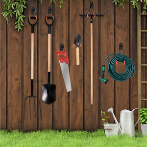<span class=keywords><strong>Crochet</strong></span> de rangement en forme de L, suspendu au mur et robuste, <span class=keywords><strong>pour</strong></span> vélos, échelles, tuyaux de jardin et outils, 20 pièces - Product Image 6