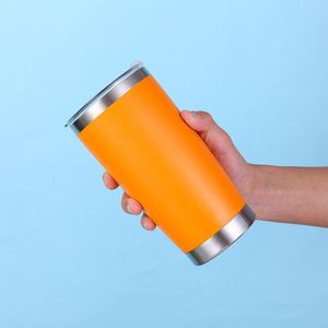 Gobelet isotherme réutilisable en acier inoxydable de qualité alimentaire, 20 oz, à double paroi, sans BPA, anti-fuite, isolation thermique de 6 à 12 heures - Product Image 2