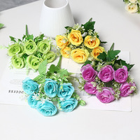 Fleurs artificielles réalistes en soie, technique de tissage, décoration intérieure, arrangements floraux de mariage, stylisation d'événements, vente en gros d'usine