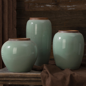 Set iconico piccoli vasi in gres scanalato moderno stile rustico nordico per la decorazione della casa per matrimoni soggiorno decorazione da tavolo - Product Image 2