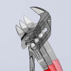 Alicates y llave KNIPEX 86 01 250: Alicates y llave en una sola herramienta con revestimientos de plástico gris atramentizado antideslizantes - Product Image 5