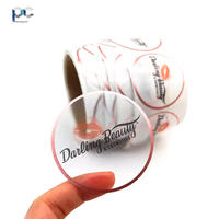Vente directe d'usine, autocollants adhésifs transparents en vinyle haut de gamme, personnalisés, imperméables, en rouleau