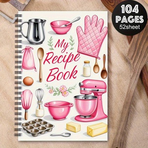 Cuaderno de recetas divertidas Manual de recetas en blanco Personal Platos caseros Suministros para manualidades Recetas especiales Libro de cocina en espiral - Product Image 3