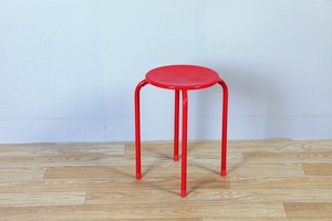 Tabouret de salle à quatre pieds en métal, chaise ronde moderne de salon, livraison gratuite - Product Image 2