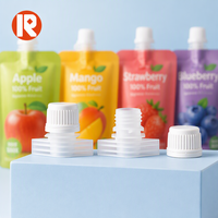Bouchon en plastique PE blanc de 15 mm pour sachet souple de purée de fruits