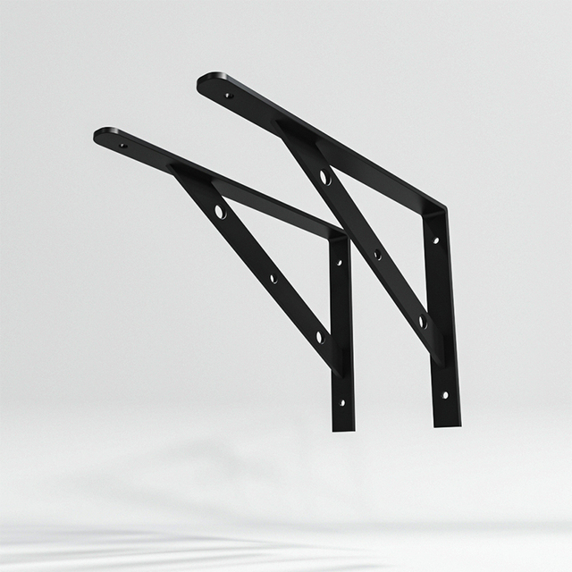Zuo Gang 2 PCS 6-12 Inch Stainless Steel Corner Brackets for Wood Speaker Wall Mount-Triangle Structure