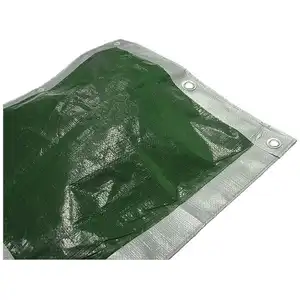 Полиэтиленовый брезент повышенной прочности 20 'x 30' зеленого и серебристого цвета