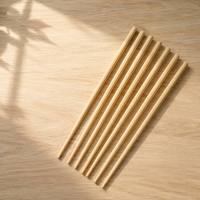 Échantillon Gratuit Vente en Gros Fournitures Japonaises pour Sushi et Ramen Baguettes en Bambou Jetables Rondes 20,3 cm 100% Naturelles Écologiques