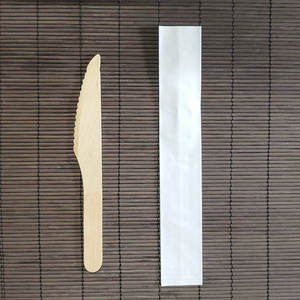 سكين خشبي قابل للتحلل الحيوي وصديق للبيئة من خشب البتولا بطول 165 مم للطعام بالجملة - Product Image 6