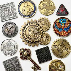 Moneda de desafío 'Raíz en Cristo' con esmalte color oro antiguo, robusta, con árbol, moneda cristiana de la suerte, monedas con versículo bíblico de la fuerza - Product Image 4