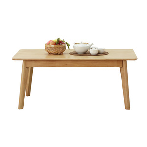 Nordic Minimalist Solid Wood <b>Coffee</b> <b>Table</b> Rectangular Natural Color Modern Living Room Furniture - Product Image 4