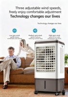 Mini Enfriador de Aire Evaporativo Eléctrico Portátil, 3 Velocidades, Temporizador de 15 Horas, Oscilación de 90°, Bajo Nivel de Ruido, Ahorro de Energía, para Hogar, Hotel, Exteriores