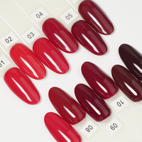 Venta al por mayor negro rojo Etiqueta Privada gel polaco conjunto 112 colores Hema libre vegano gel polaco 10ml inodoro semipermanente gel proveedor