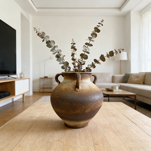 Jarrón Grande <span class=keywords><strong>de</strong></span> Cerámica <span class=keywords><strong>de</strong></span> Jingdezhen, Adorno para el Hogar, Jarra <span class=keywords><strong>de</strong></span> Cerámica Rústica Antigua, Florero para <span class=keywords><strong>Flores</strong></span> <span class=keywords><strong>Secas</strong></span>, Arreglo Floral para <span class=keywords><strong>Suelo</strong></span> - Product Image 1