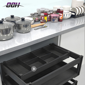 Nhà bếp phụ kiện phần cứng Tủ kéo ra Gia vị giá gia vị ngăn kéo dây giỏ tủ bếp kéo ra lưu trữ giá - Product Image 6