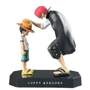 Figurines PVC Luffy au chapeau de paille et <span class=keywords><strong>Shanks</strong></span> aux cheveux roux pour collection, jouets de voiture et de bureau - Product Image 6