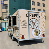 Remorque alimentaire CAMPTRL pour concession, camion de restauration rapide, pizza, crème glacée, cuisine mobile en acier inoxydable, chariot de vente ambulante