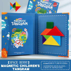 Montessori classico ABS Tangram libro di carta Puzzle giochi da tavolo apprendimento aiuti didattici carta giocattoli educativi <span class=keywords><strong>per</strong></span> <span class=keywords><strong>ragazzi</strong></span> ragazze - Product Image 3