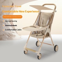 Poussette bébé légère en aluminium avec logo personnalisé, poussette de voyage compacte, poussette portable pour nourrissons de 0 à 6 mois, capacité de charge de 15 kg