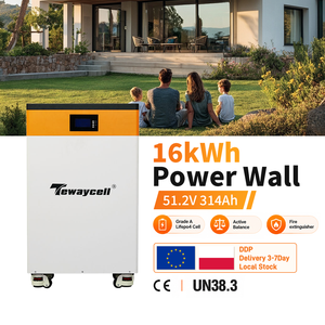 Batterie de stockage résidentielle Tewaycell 16 kWh 51,2 V 314 Ah avec BMS intelligent, équilibrage actif, extincteur, stock Pologne DDP - Product Image 1