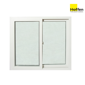 หน้าต่างบานเลื่อน uPVC สีขาว HOFFEN ขนาด 120x110 ซม. พร้อมมุ้งกันยุง กันเสียง หน้าต่างบานเลื่อน uPVC ประเทศไทย - Product Image 2