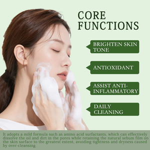 Mousse Detergente Biologica all'Olio di Tea Tree per il Controllo del Sebo - Pulizia Profonda, Antibatterica e Rimozione dell'Acne, Schiarente alla Vitamina C, 120ml - Product Image 4
