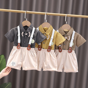 <span class=keywords><strong>Gilet</strong></span> d'été en coton pour garçons Vêtements pour enfants à la mode Vêtements pour enfants Ensembles de vêtements pour garçons Ensemble deux pièces pour enfants - Product Image 2