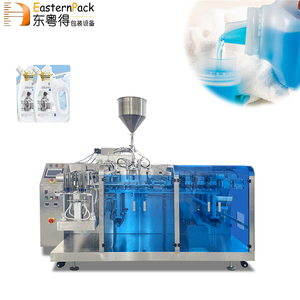 Plastic Spout Bag Filiing Powder Sealing Solid Granule Food Grade Horizontal Premade Packing Pouch Liquid Filling Machine