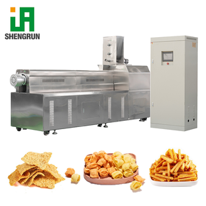 Ligne de production complète de gâteaux de riz soufflés et de snacks soufflés à double extrudeuse, avec climatisation à air chaud et longue durée de conservation - Product Image 1
