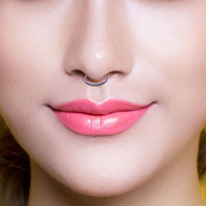 Nhẫn khuyên mũi giả mạ vàng bạc thép không gỉ liền mạch, kiểu dáng thiết kế thời trang, vòng khuyên mũi đen kiểu clicker - Product Image 5