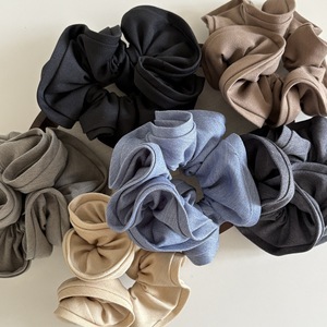 ربطة شعر على الطراز الكوري بلون سادة ربطة شعر عالية الجودة ربطة شعر كبيرة إكسسوارات شعر للنساء - Product Image 2