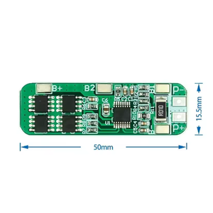 3S 12V 18650 10A BMS เครื่องชาร์จแบตเตอรี่ลิเธียมไอออนแผงวงจรป้องกันแบตเตอรี่ 10.8V 11.1V 12.6V ไฟฟ้าสีฟ้าสีเขียวแบตเตอรี่ - Product Image 6
