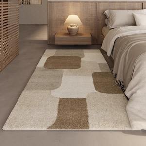 Tapis de chevet en fausse laine Design Vintage de qualité supérieure tapis absorbant <span class=keywords><strong>antidérapant</strong></span> pour la décoration du salon de la chambre - Product Image 2