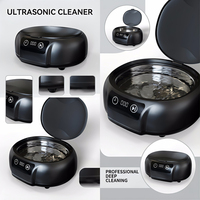 Pembersih Ultrasonik Digital Portabel Profesional untuk Alat Kuku, Perhiasan, Kacamata, Jam Tangan, Mesin Sonic Baja Tahan Karat