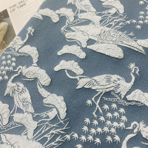 Tela de Encaje Animal Tridimensional de Alta Calidad, 100% Poliéster, Jacquard Africano, Tejido, Peso Medio, No Elástico - Product Image 4