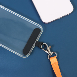 Phone Lanyard Clip Nylon Metal Buckle Black And White Universal Phone Case Connector Fixing Plate For Mobile Phone Straps - Product Image 2