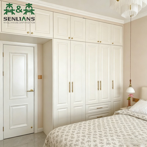 <span class=keywords><strong>Armadio</strong></span> a Muro di Lusso Stile Shaker SLS, Guardaroba Personalizzato con Porta Integrata e Finitura Laccata - Product Image 1