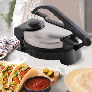Máquina para Hacer Crepas y Roti Eléctrica Automática Antiadherente de Acero Inoxidable con Control de Temperatura, Portátil para Uso en el Hogar y Hoteles - Product Image 1