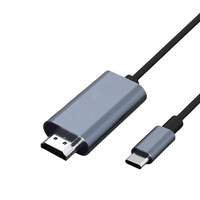 Cable Adaptador USB 3.1 Tipo C a HDMI Macho, 4K 30HZ 60Hz, Blindaje de Lámina, Longitudes de 1.8M y 8M, para Computadora, Altavoz, HDTV, Monitor