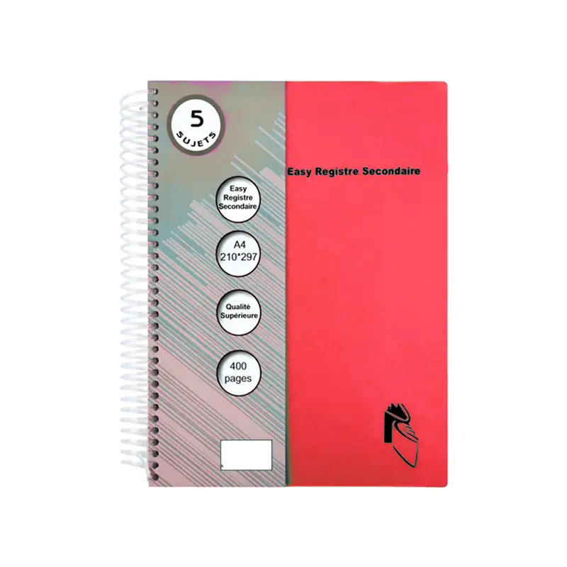 pp cover colorful cute spiral bound coil notebook 5 subject with colored index tab divider