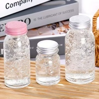 Résistance aux hautes températures 30ml 50ml 100ml 150ml Cylindre vide Cubilose Nid d'oiseau Verre Portable Bouteille Vis Couvercle en aluminium