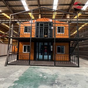 Maisons préfabriquées pliantes à bon <span class=keywords><strong>prix</strong></span>, 20 pieds, 30 pieds, 40 pieds, 2 étages, maisons préfabriquées de luxe à 2 étages, maisons conteneurs extensibles de 40 pieds, maison conteneur - Product Image 1