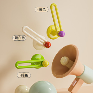 Support mural Chunzao pour élastiques et bandeaux, sans perçage, organisateur d'accessoires de salle de bain, vert, jaune, blanc - Product Image 4
