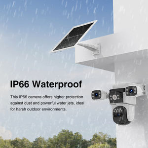 4G Солнечная камера 3 объектива 9MP 6K HD Водонепроницаемая Ip66 Sim-камера GSM Lte 4G Солнечная цветная ночное видение двустороннее аудио 8 Вт Солнечная BG621SR - Product Image 6