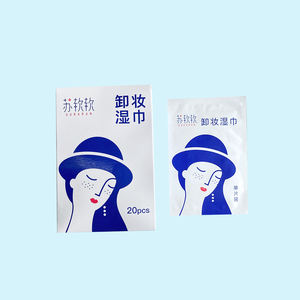 Lingettes démaquillantes nettoyantes en profondeur, éliminent le mascara waterproof et le rouge à lèvres, lingettes pour le visage, OEM ODM, 20 lingettes démaquillantes - Product Image 3