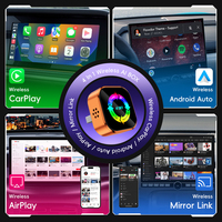 Adaptador Inalámbrico 4 en 1 con Conexión USB, Mirror Link, Airplay, Carplay y Android Auto para Automóvil