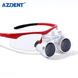 AZDENT易于操作3.5倍放大倍率医用牙科外科放大镜，带前照灯