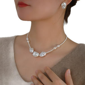 Collar de Cola de Pez Alienígena Barroco con Perla Natural de Agua Dulce, Accesorio de Lujo para Otoño e Invierno - Product Image 5