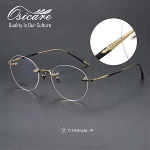 Occhiali da Vista Senza Montatura di Alta Qualità, Design di Marca, Montature in Titanio per Uomo, Pronte per la Consegna - Product Image 1